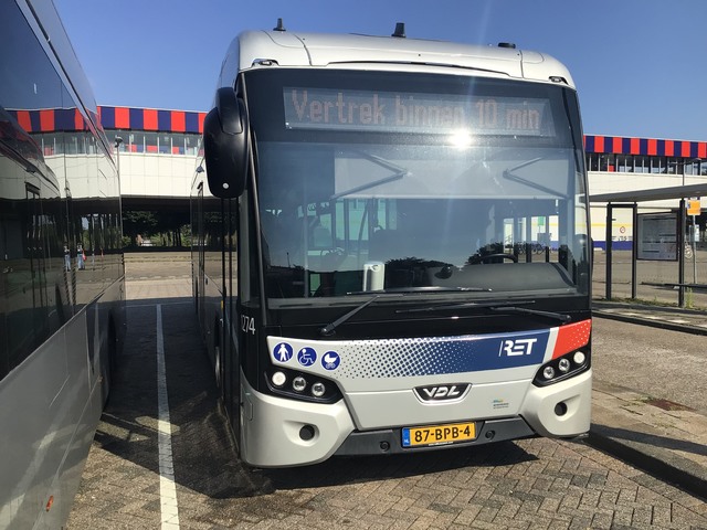 Foto van RET VDL Citea SLE-120 Hybrid 1274 Standaardbus door Marvin325