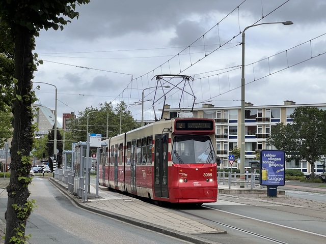 Foto van HTM GTL8 3095 Tram door Stadsbus