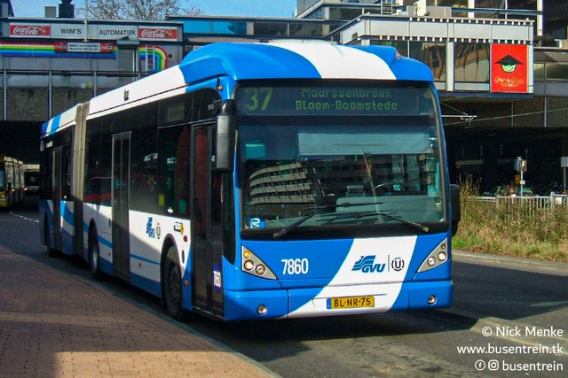 Foto van GVU Van Hool AG300 7860 Gelede bus door_gemaakt Busentrein