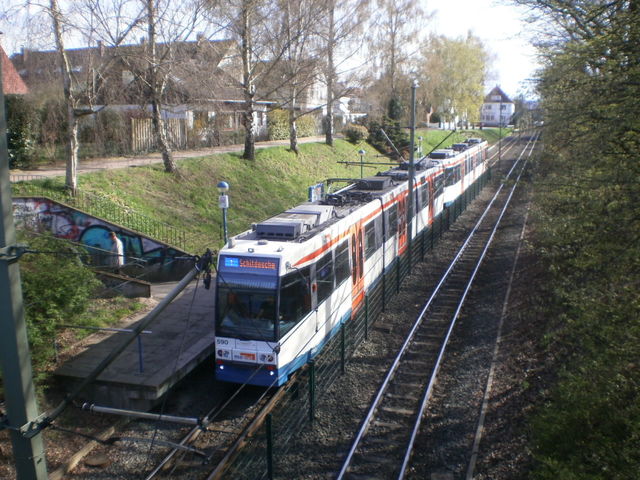 Foto van MoBiel Stadtbahnwagen M/N 8 590 Tram door Perzik
