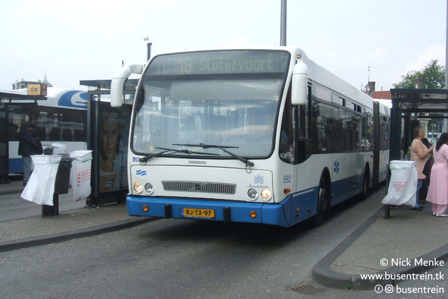 Foto van GVB Berkhof Jonckheer G 582 Gelede bus door Busentrein