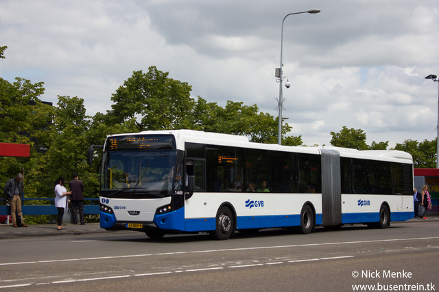 Foto van GVB VDL Citea SLFA-180 1409 Gelede bus door_gemaakt Busentrein