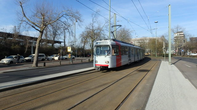 Foto van Rheinbahn GT8S 3225 Tram door_gemaakt Perzik