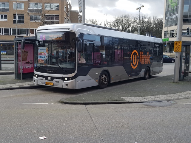 Foto van QBZ Ebusco 2.2 (12mtr) 4665 Standaardbus door treinspotter-Dordrecht-zuid