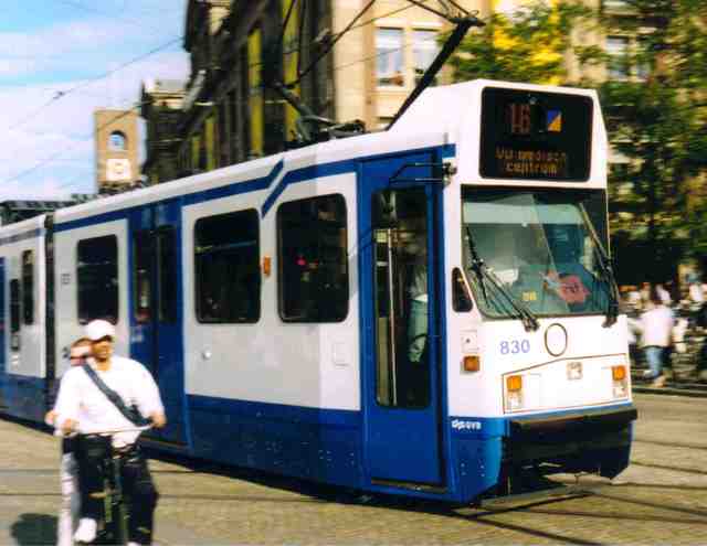 Foto van GVB 12G-tram 830 Tram door Jelmer