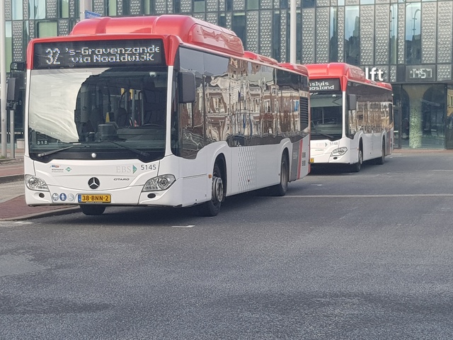 Foto van EBS Mercedes-Benz Citaro NGT Hybrid 5145 Standaardbus door treinspotter-Dordrecht-zuid
