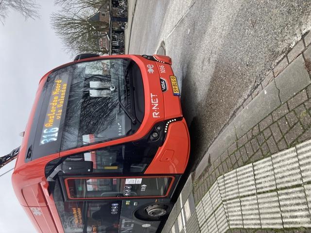 Foto van EBS VDL Citea SLFA-181 Electric 1036 Gelede bus door Rodekikker