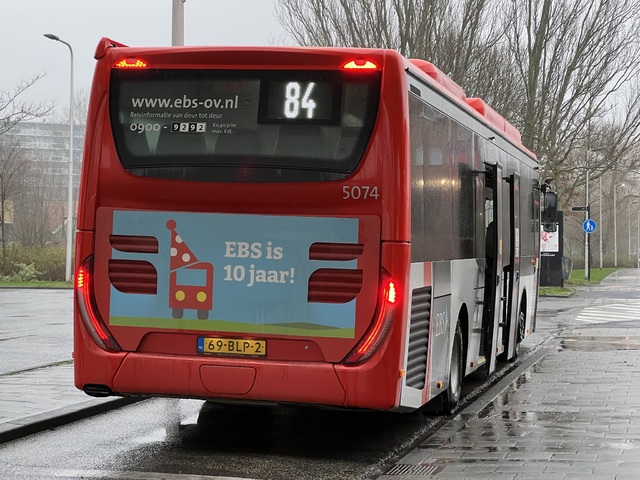 Foto van EBS Iveco Crossway LE CNG (12mtr) 5074 Standaardbus door Stadsbus