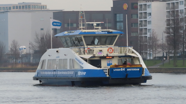Foto van GVB Amsterdamse veren 64 Veerpont door vervoerspotter