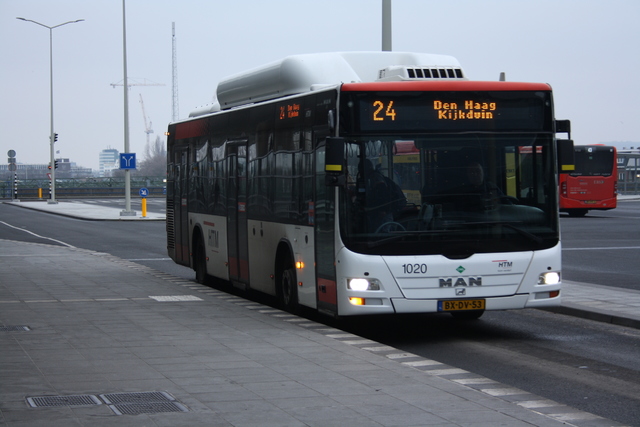 Foto van HTM MAN Lion's City CNG 1020 Standaardbus door Tramspoor