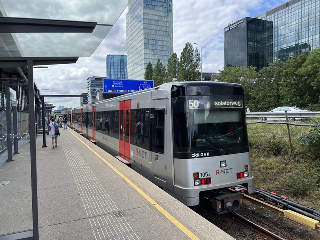 Foto van GVB S3/M4 105 Metro door Stadsbus