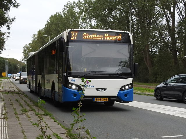 Foto van GVB VDL Citea SLFA-180 1405 Gelede bus door treinspotter2323