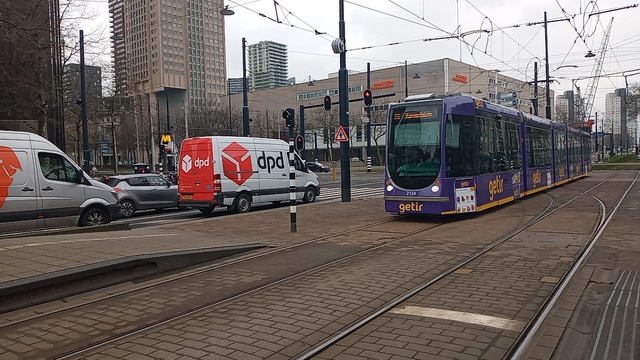 Foto van RET Rotterdamse Citadis 2124 Tram door Sneltram