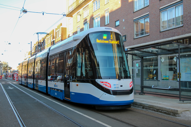 Foto van GVB 15G-tram (Urbos) 3033 Tram door EWPhotography