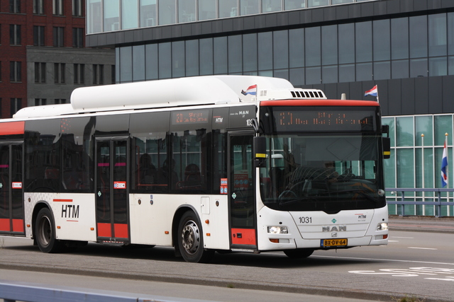 Foto van HTM MAN Lion's City CNG 1031 Standaardbus door Tramspoor