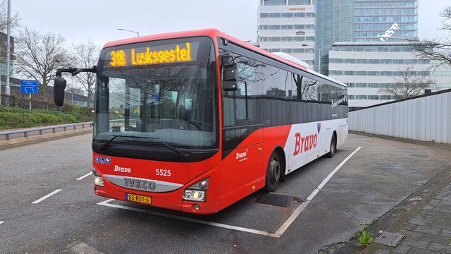 Foto van HER Iveco Crossway LE (12mtr) 5525 Standaardbus door treinspotter-Dordrecht-zuid