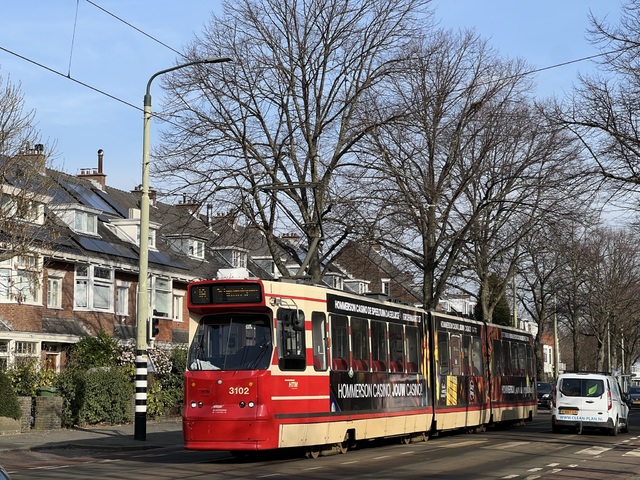 Foto van HTM GTL8 3102 Tram door_gemaakt Stadsbus