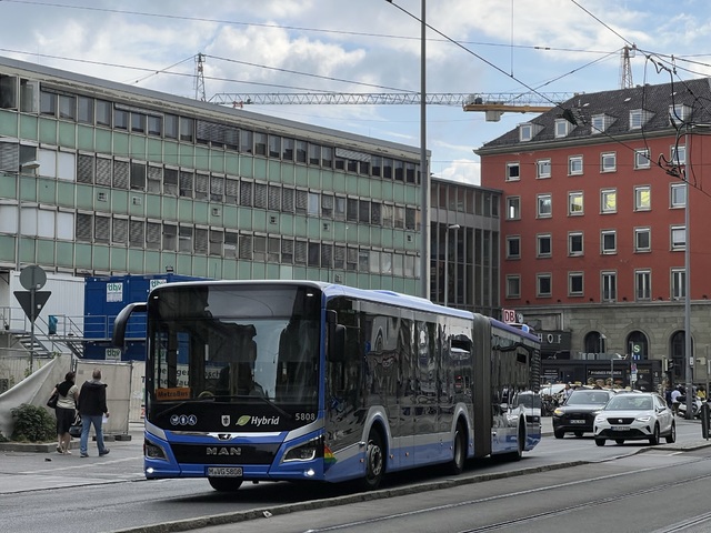 Foto van MVG MAN Lion's City 18C 5808 Gelede bus door_gemaakt Stadsbus