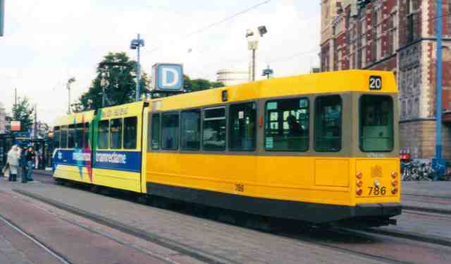 Foto van GVB 9- & 10G-tram 786 Tram door_gemaakt Jelmer