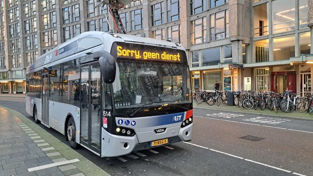 Foto van RET VDL Citea SLF-120 Electric 1514 Standaardbus door treinspotter-Dordrecht-zuid
