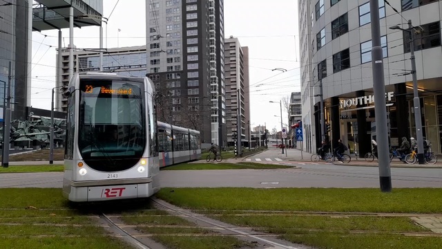 Foto van RET Rotterdamse Citadis 2143 Tram door Sneltram