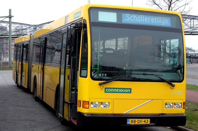 Foto van CXX Berkhof 2000NL G 7129 Gelede bus door wyke2207