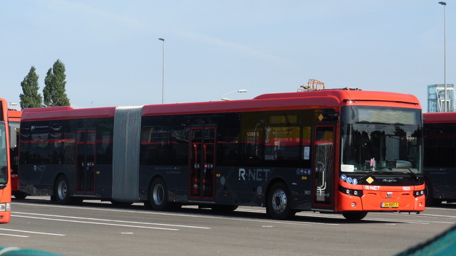Foto van CXX Ebusco 2.2 (18mtr) 9801 Gelede bus door_gemaakt Stadsbus