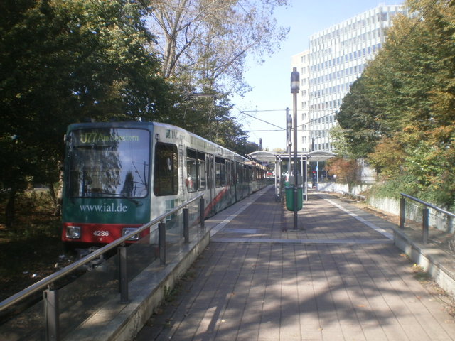 Foto van Rheinbahn Stadtbahnwagen B 4286 Tram door Perzik
