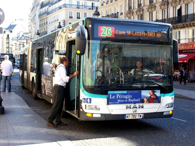 Foto van RATP MAN Lion's City G 4736 Gelede bus door wyke2207