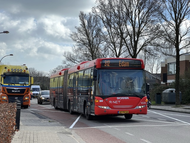 Foto van EBS Scania OmniLink G 1020 Gelede bus door Stadsbus