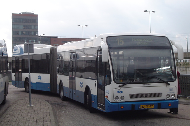 Foto van GVB Berkhof Jonckheer G 560 Gelede bus door wyke2207