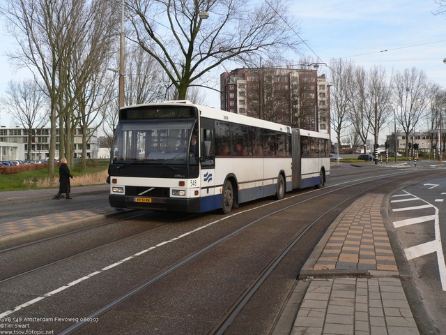 Foto van GVB Den Oudsten B88 G 548 Gelede bus door tsov
