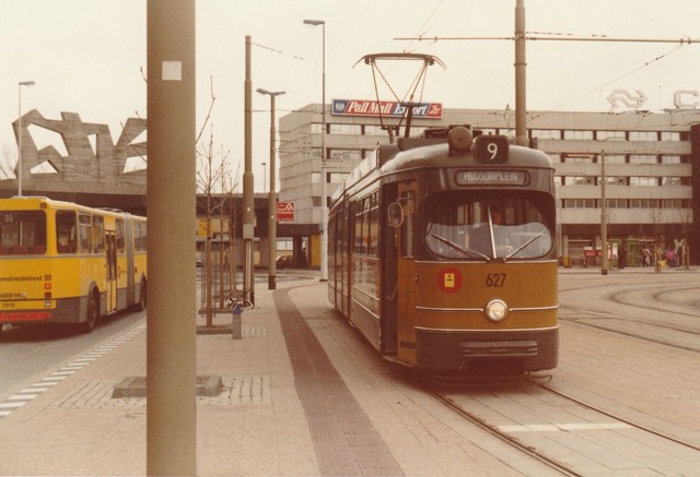 Foto van RET Rotterdamse Düwag GT6 627 Tram door JanWillem