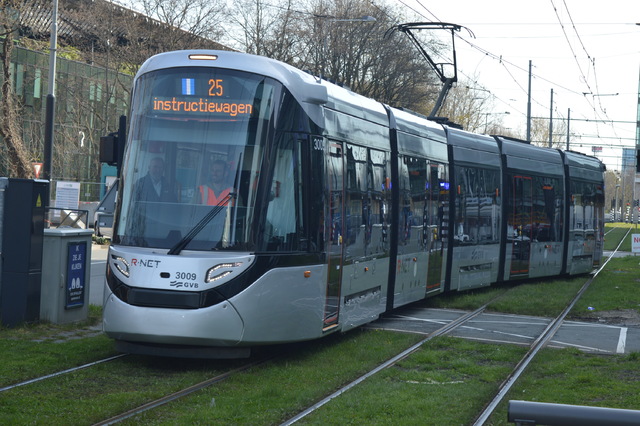 Foto van GVB 15G-tram (Urbos) 3009 Tram door wyke2207