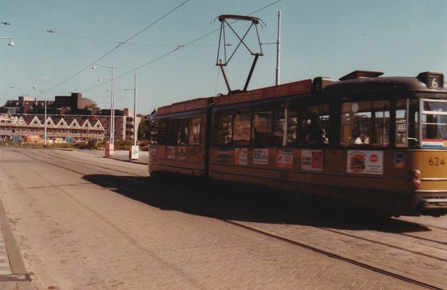 Foto van RET Rotterdamse Düwag GT6 624 Tram door JanWillem