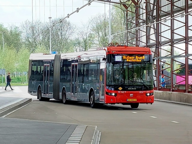 Foto van CXX Ebusco 2.2 (18mtr) 9814 Gelede bus door Jossevb