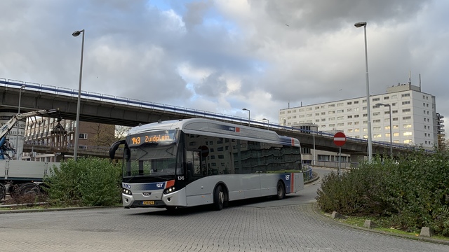 Foto van RET VDL Citea SLE-120 Hybrid 1245 Standaardbus door Stadsbus