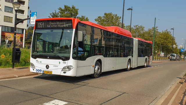 Foto van EBS Mercedes-Benz Citaro G NGT Hybrid 1110 Gelede bus door MetroRET