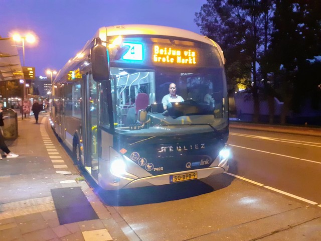 Foto van QBZ Heuliez GX437 ELEC 7423 Gelede bus door Draken-OV