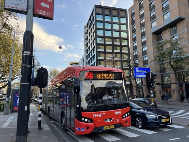Foto van CXX VDL Citea SLFA-180 Electric 9787 Gelede bus door_gemaakt Stadsbus