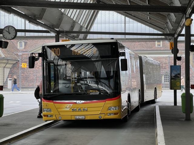 Foto van Postauto MAN Lion's City G 10538 Gelede bus door Stadsbus