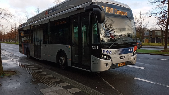 Foto van RET VDL Citea SLE-120 Hybrid 1251 Standaardbus door Sneltram