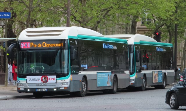 Foto van RATP MAN Lion's City Hybrid 4106 Standaardbus door vervoerspotter