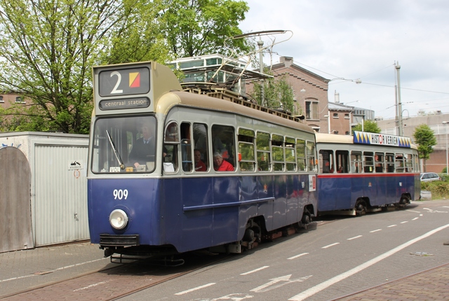 Foto van EMTA Amsterdamse drieasser 909 Tram door JaKo177