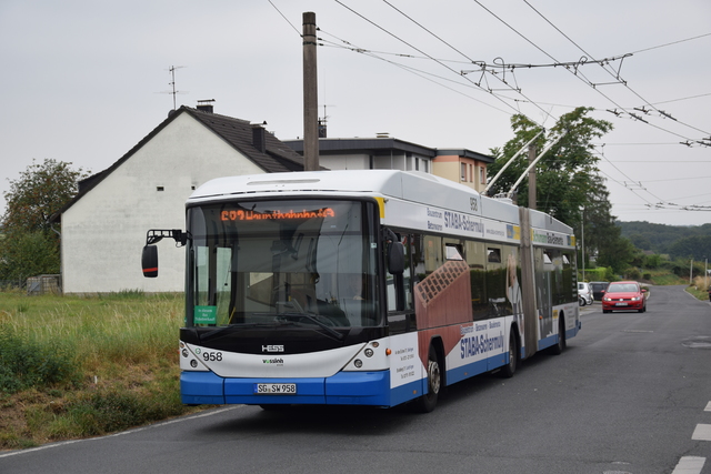 Foto van SWS Hess Swisstrolley 958 Gelede bus door Brengfan2015