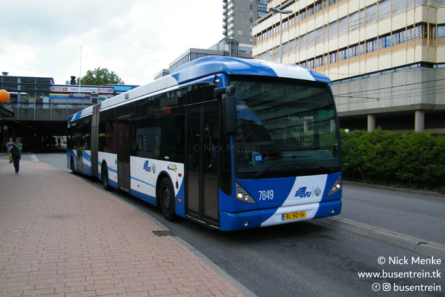 Foto van GVU Van Hool AG300 7849 Gelede bus door_gemaakt Busentrein