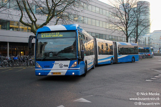 Foto van QBZ Van Hool AGG300 4268 Dubbelgelede bus door_gemaakt Busentrein
