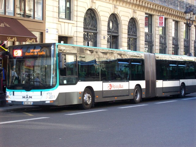 Foto van RATP MAN Lion's City G 4753 Gelede bus door wyke2207
