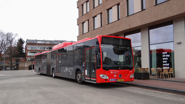 Foto van EBS Mercedes-Benz Citaro G NGT Hybrid 1103 Gelede bus door OVdoorNederland