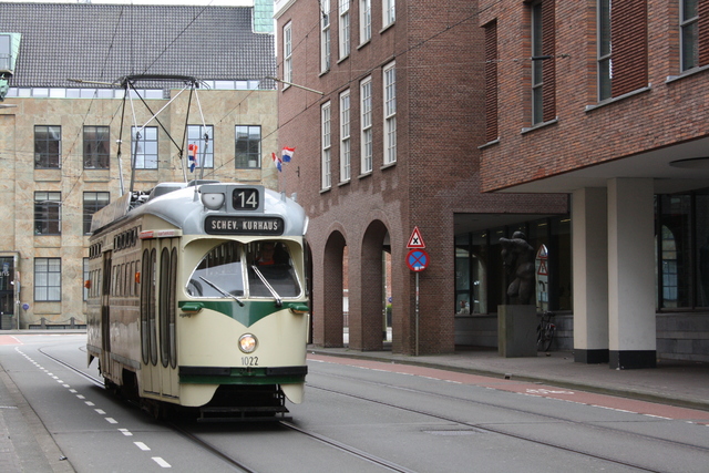 Foto van HOVM Haagse PCC 1022 Tram door Tramspoor